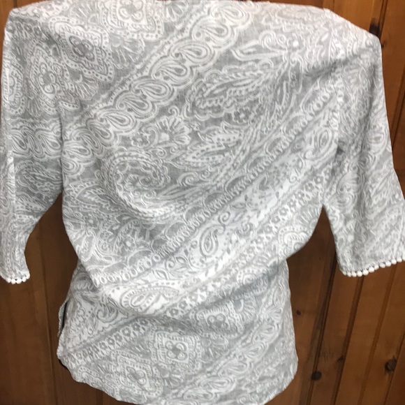 Jones New York Linen Blouse - Picture 3 of 4